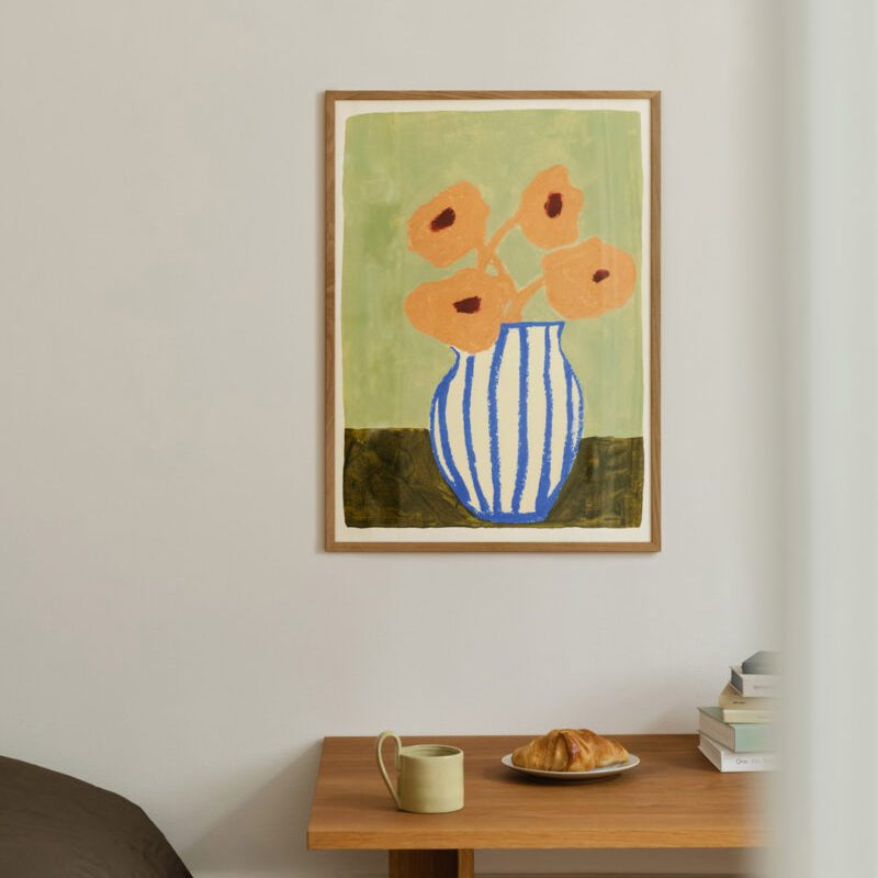 Poster PINK FLOWERS 30x40 cm