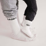 DADDY Socken - Weiß/Schwarz