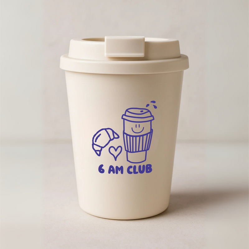 Coffee to go Cup 6 am Club