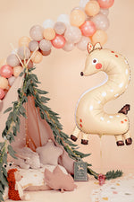 Folienballon Ziffer - Tiere 1-7