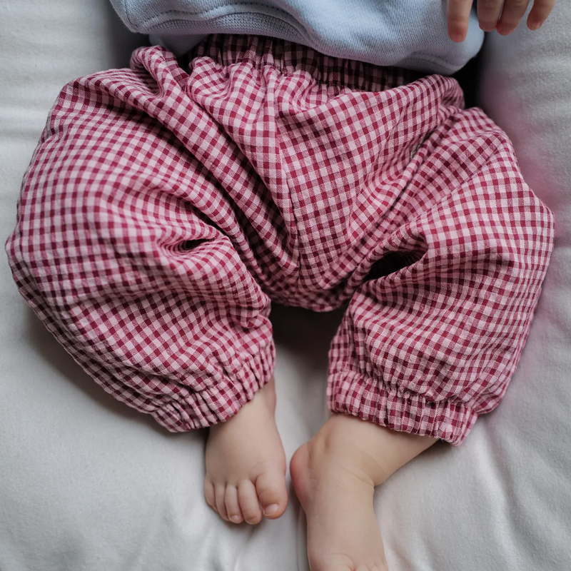 Babyhose Vichykaro - rot