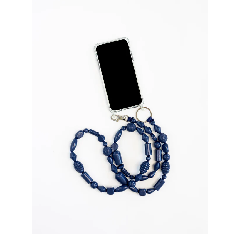 Handykette PERLENMIX blueberry INA SEIFART