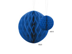 Wabenball blau 20 cm