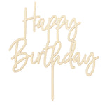 Happy Birthday CAKE TOPPER Holz