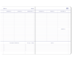 Kalender A6 - 2025 blau