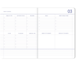 Kalender A6 - 2025 blau