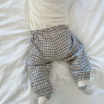 Babyhose Karo - braun