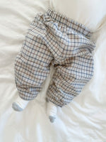 Babyhose Karo - braun