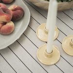 Kerzenständer Wave - shiny yellow