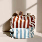 Toiletry Bag - Striped &amp; Toffee