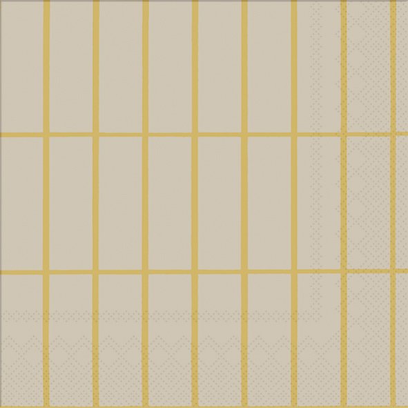 Napkins "TIILISKIVI linen gold" 33x33cm