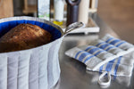 Bread basket "Toppu" Clay/Optic Blue