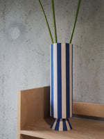 Vase Toppu - Hoch - Optic Blue