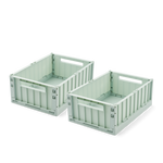 Klappbox "Weston" medium 2er Pkg Light Peppermint