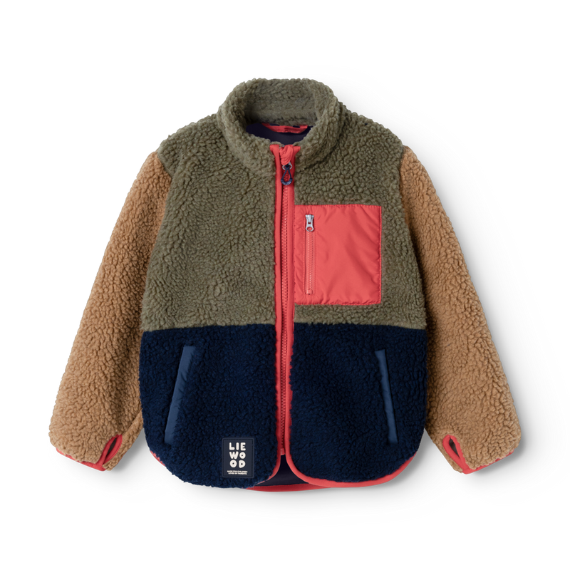 Kinder Fleecejacke NOLAN Army brown multi mix