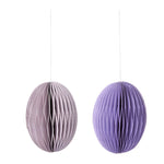 Paper Eggs Swirl Lilac M S/2pcs