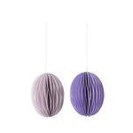 Paper Eggs Swirl Lilac S S/2pcs