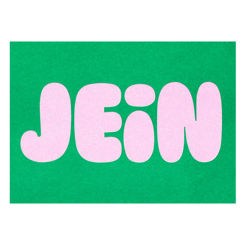 Postkarte JEIN
