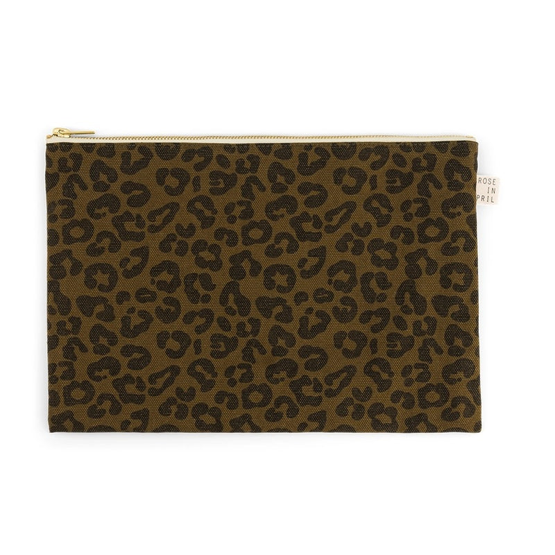 Pouch L -  Khaki & Leo