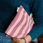 Pouch L -  Burgunderrot-Blassrosa