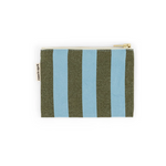Pouch S - Oliv/Mint gestreift