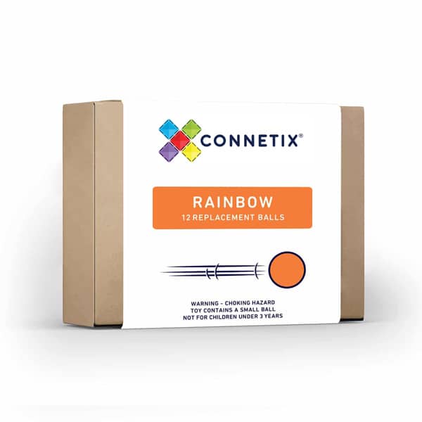 12 Piece Rainbow Replacement Ball Pack EU | Connetix