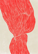 Poster The Line Red 50x70 cm