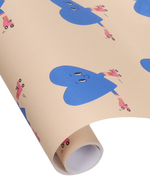 Geschenkpapier Rolle ROLLERHERZ