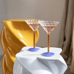 Cocktail glasses "Perle Amber" SET of 2