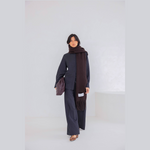 Reykjavik-Schal - 100 % recycelt - Schwarzbraun