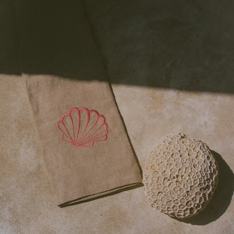 Stoffserviette Muschel
