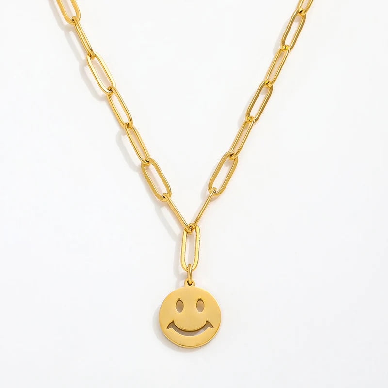 Smile Halskette gold