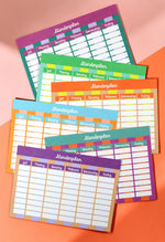 Stundenplan flieder/petrol/fuchsia