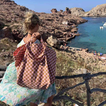 Tasche Elisa - Rose/Karamell Karo