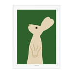 Poster " Heart Rabbit" Green