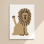 Poster "Lion" White