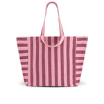 Tasche Elisa - Burgunderrot/Bubble Pink gestreift