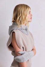 Alpaka-Fäustlinge - Blizzard Grau