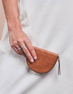 Wallet LAURA - Cognac Croco Leather