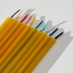 Schmale Kerzen aus 100 % Bienenwachs