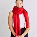 Stockholm-Schal - 100 % recycelt - Rot