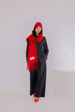 Stockholm-Schal - 100 % recycelt - Rot