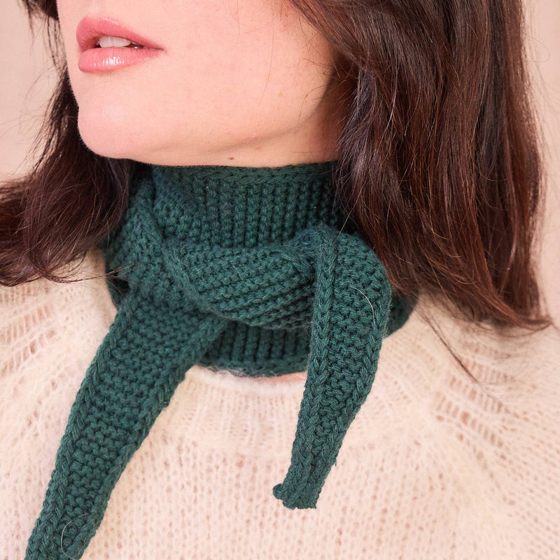 Kleiner "Sophie-Schal": Dunkel grün