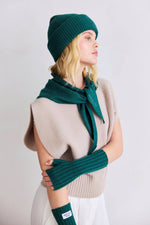 Dreiecksschal - Merino - Farn