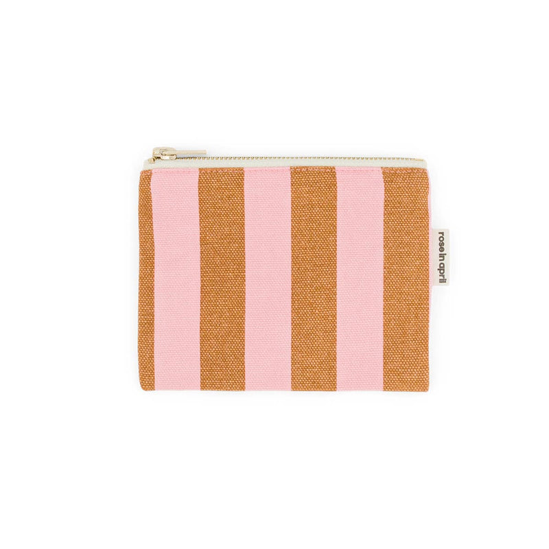Pouch S - Erdbeere/Karamell gestreift