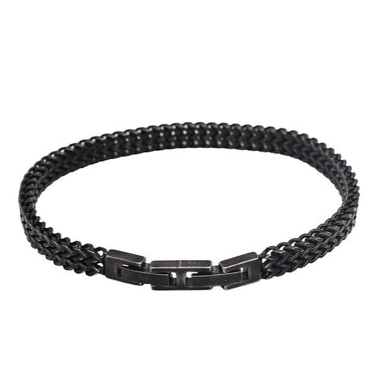 Männer Stahl-Armband Black