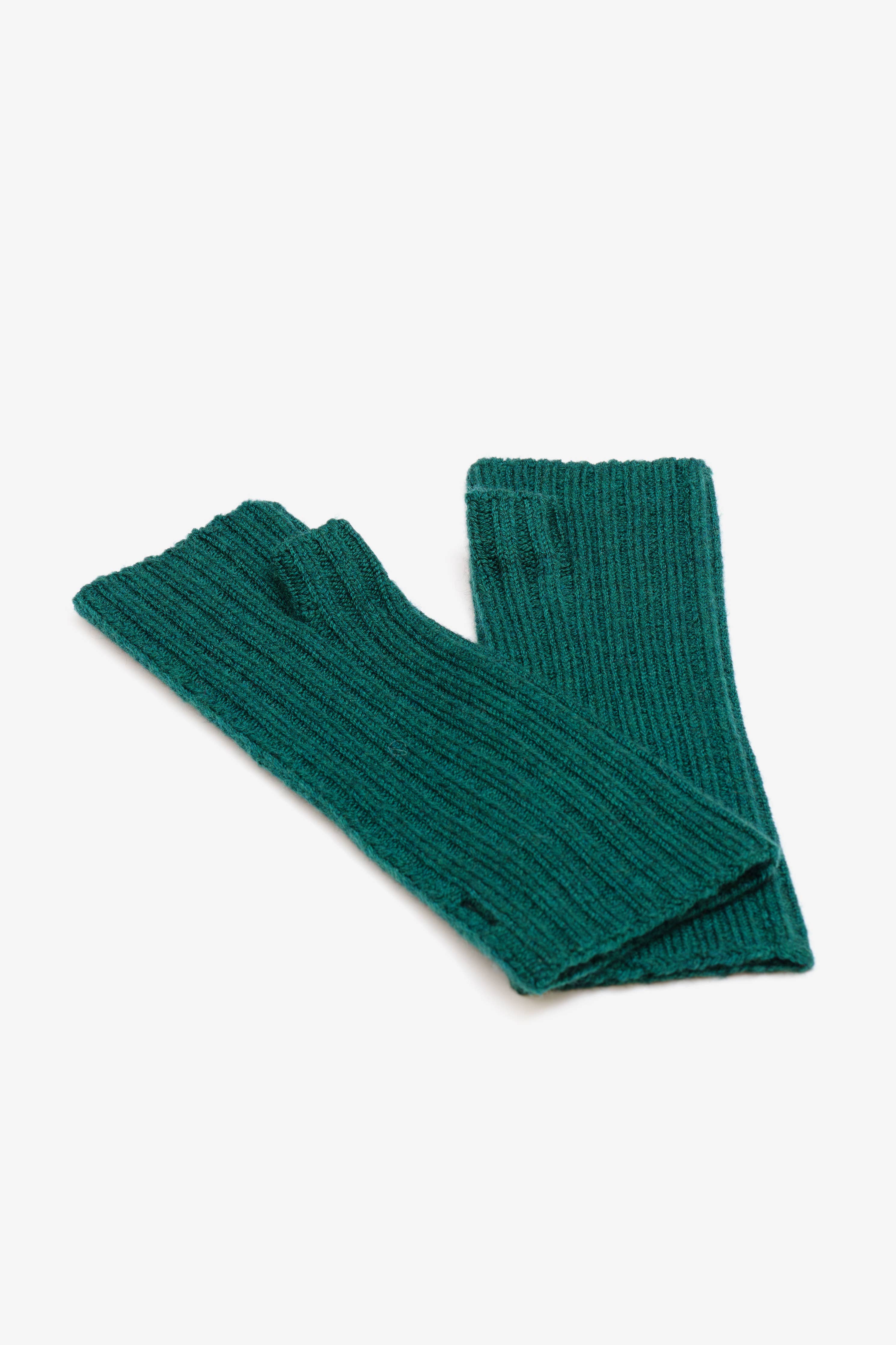 fingerlose handschuhe grün Fingerlose Handschuhe - Merino