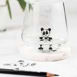 Glas mit Panda