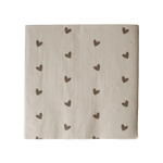 Servietten - Herzen Braun