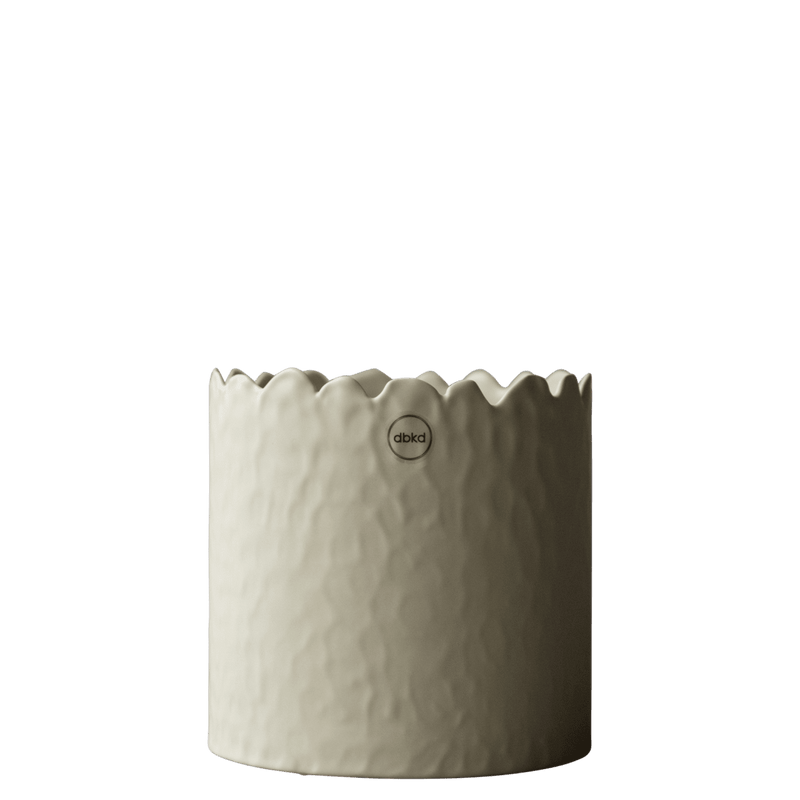 Blumentopf FLOWERY creme small